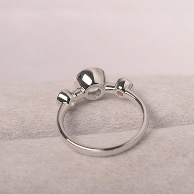 Three Stone Aquamarine Mothers Ring - Palmary