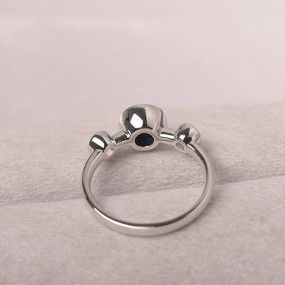 Three Stone Black Spinel Mothers Ring - Palmary