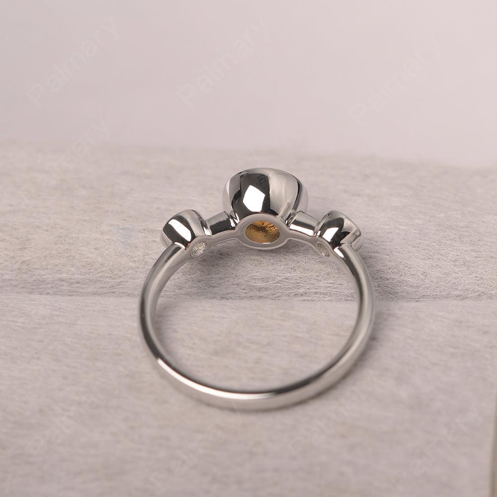 Three Stone Citrine Mothers Ring - Palmary