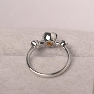 Three Stone Citrine Mothers Ring - Palmary