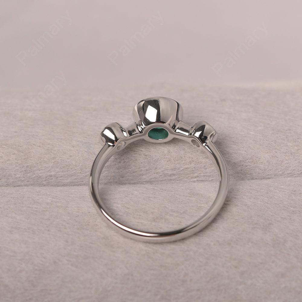 Three Stone Emerald Mothers Ring - Palmary