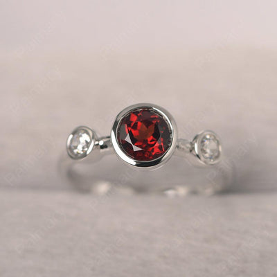 Three Stone Garnet Mothers Ring - Palmary