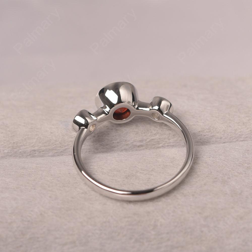 Three Stone Garnet Mothers Ring - Palmary