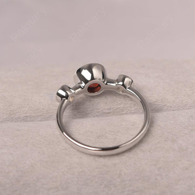 Three Stone Garnet Mothers Ring - Palmary