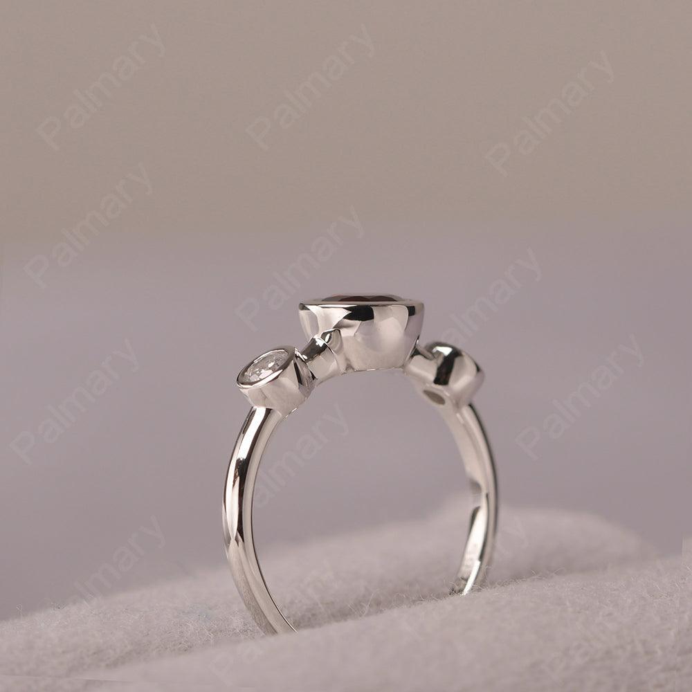 Three Stone Garnet Mothers Ring - Palmary