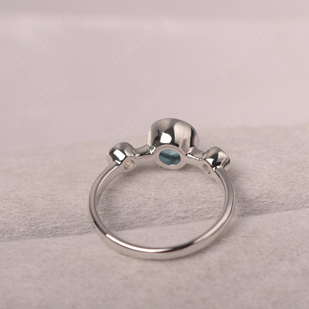 Three Stone London Blue Topaz Mothers Ring - Palmary