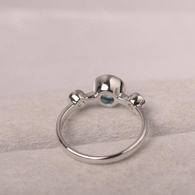 Three Stone London Blue Topaz Mothers Ring - Palmary