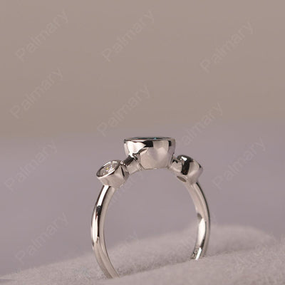 Three Stone London Blue Topaz Mothers Ring - Palmary