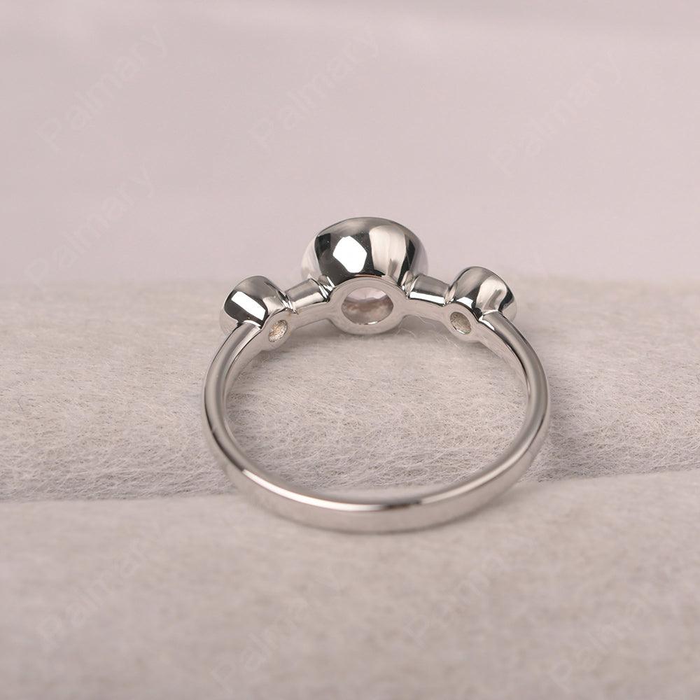 Three Stone Morganite Mothers Ring - Palmary