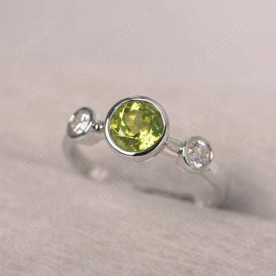 Three Stone Peridot Mothers Ring - Palmary
