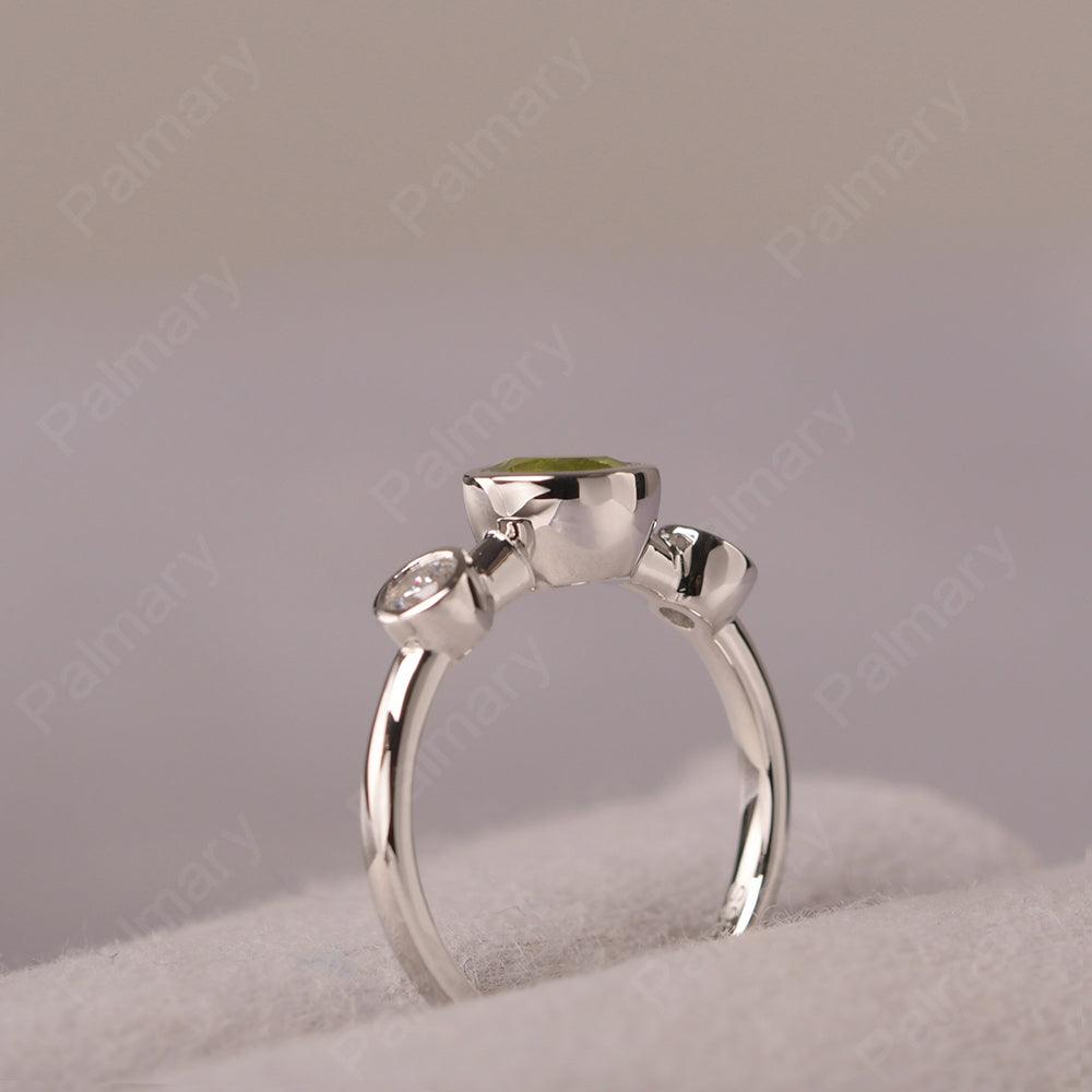 Three Stone Peridot Mothers Ring - Palmary