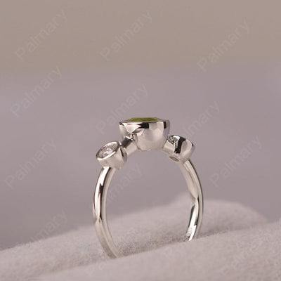Three Stone Peridot Mothers Ring - Palmary