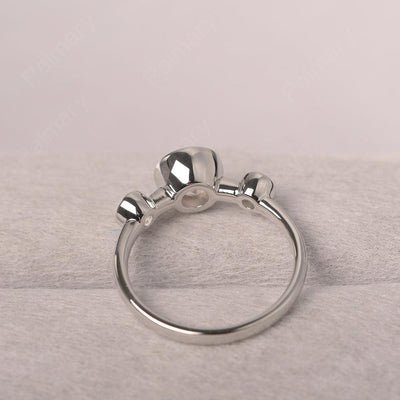 Three Stone Rose Quartz Mothers Ring - Palmary
