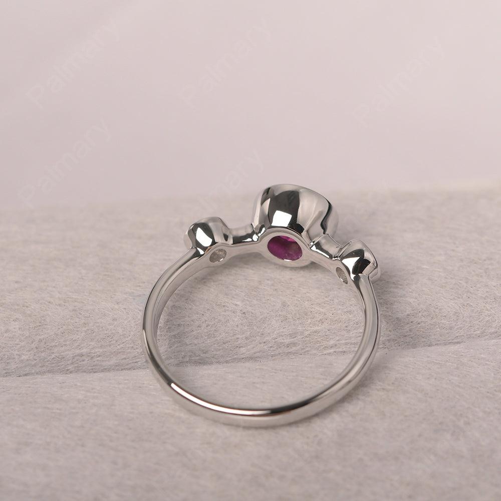 Three Stone Ruby Mothers Ring - Palmary