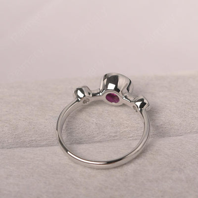 Three Stone Ruby Mothers Ring - Palmary
