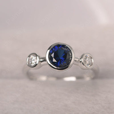 Three Stone Sapphire Mothers Ring - Palmary