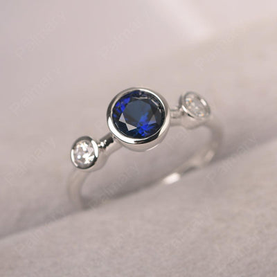 Three Stone Sapphire Mothers Ring - Palmary