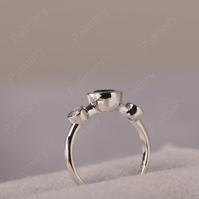 Three Stone Sapphire Mothers Ring - Palmary