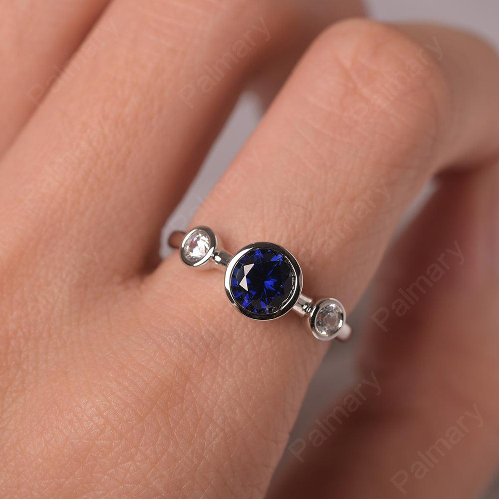 Three Stone Sapphire Mothers Ring - Palmary