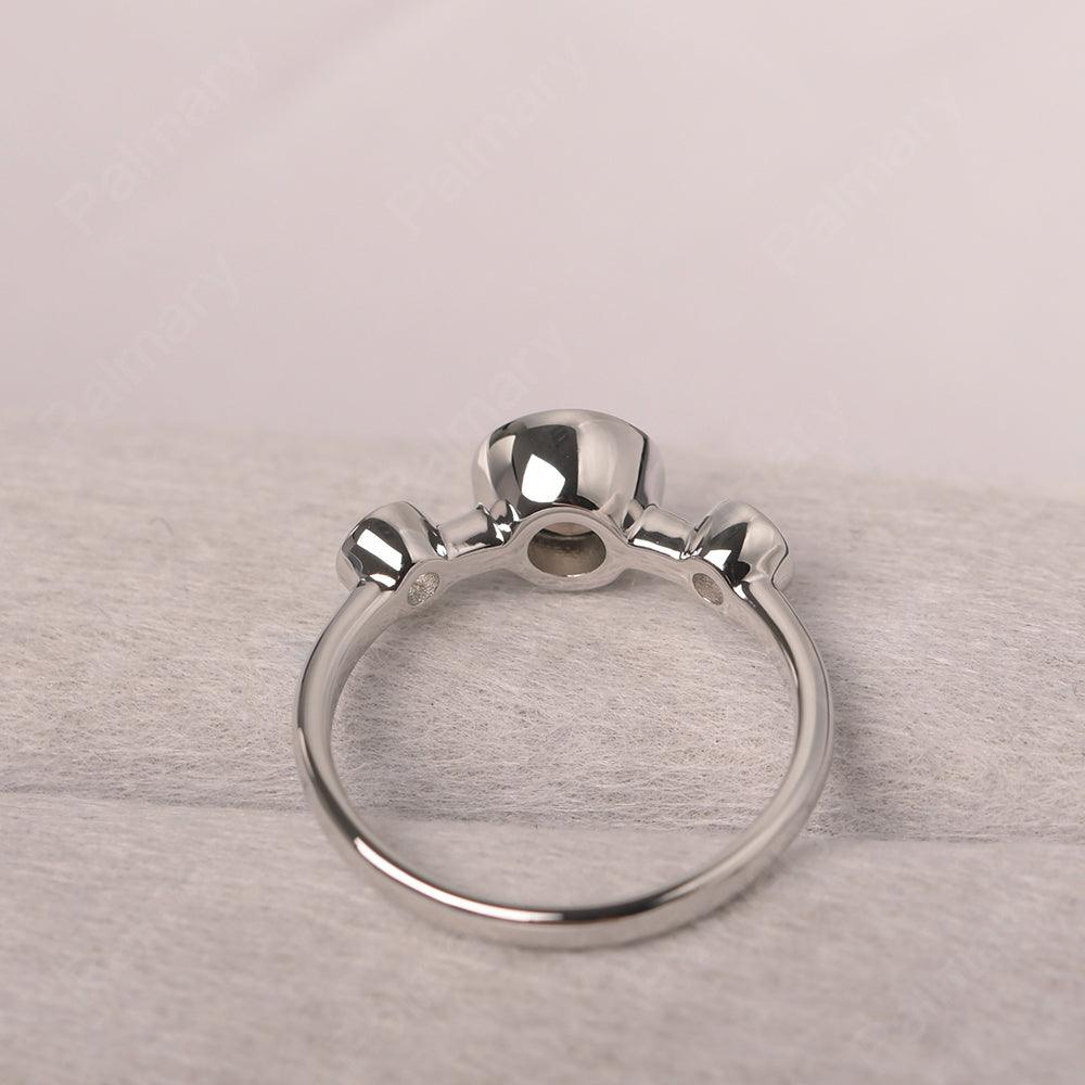 Three Stone Smoky Quartz  Mothers Ring - Palmary