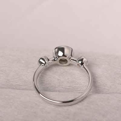 Three Stone Smoky Quartz  Mothers Ring - Palmary