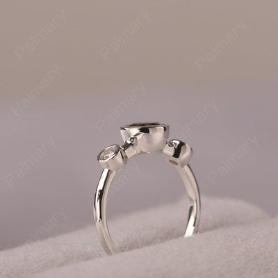 Three Stone Smoky Quartz  Mothers Ring - Palmary