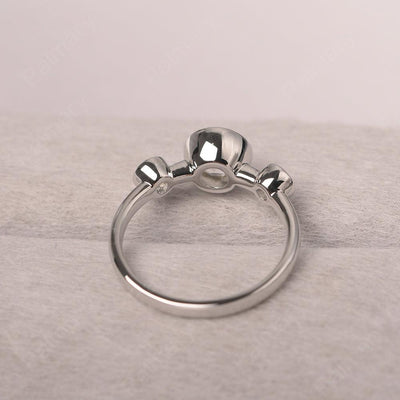 Three Stone White Topaz Mothers Ring - Palmary