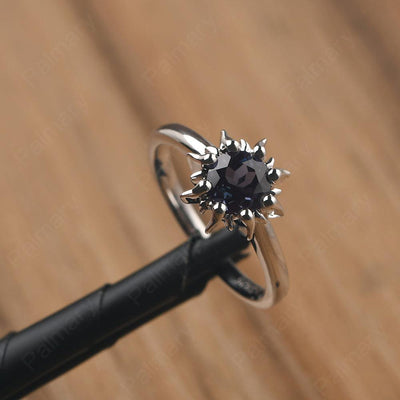 Unique Alexandrite Engagement Ring - Palmary