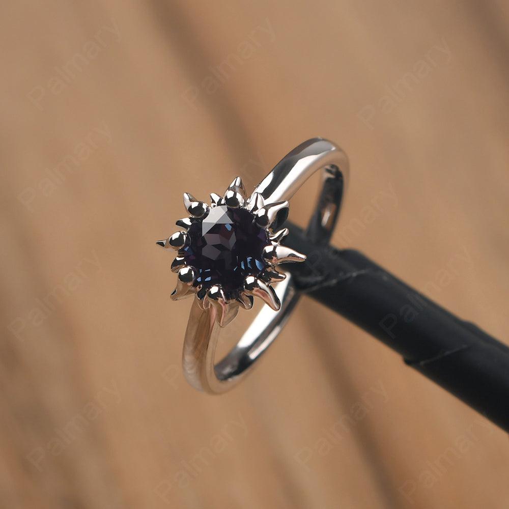 Unique Alexandrite Engagement Ring - Palmary