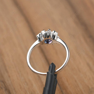 Unique Alexandrite Engagement Ring - Palmary