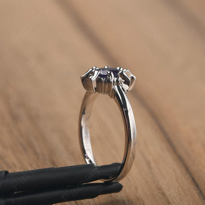 Unique Amethyst Engagement Ring - Palmary