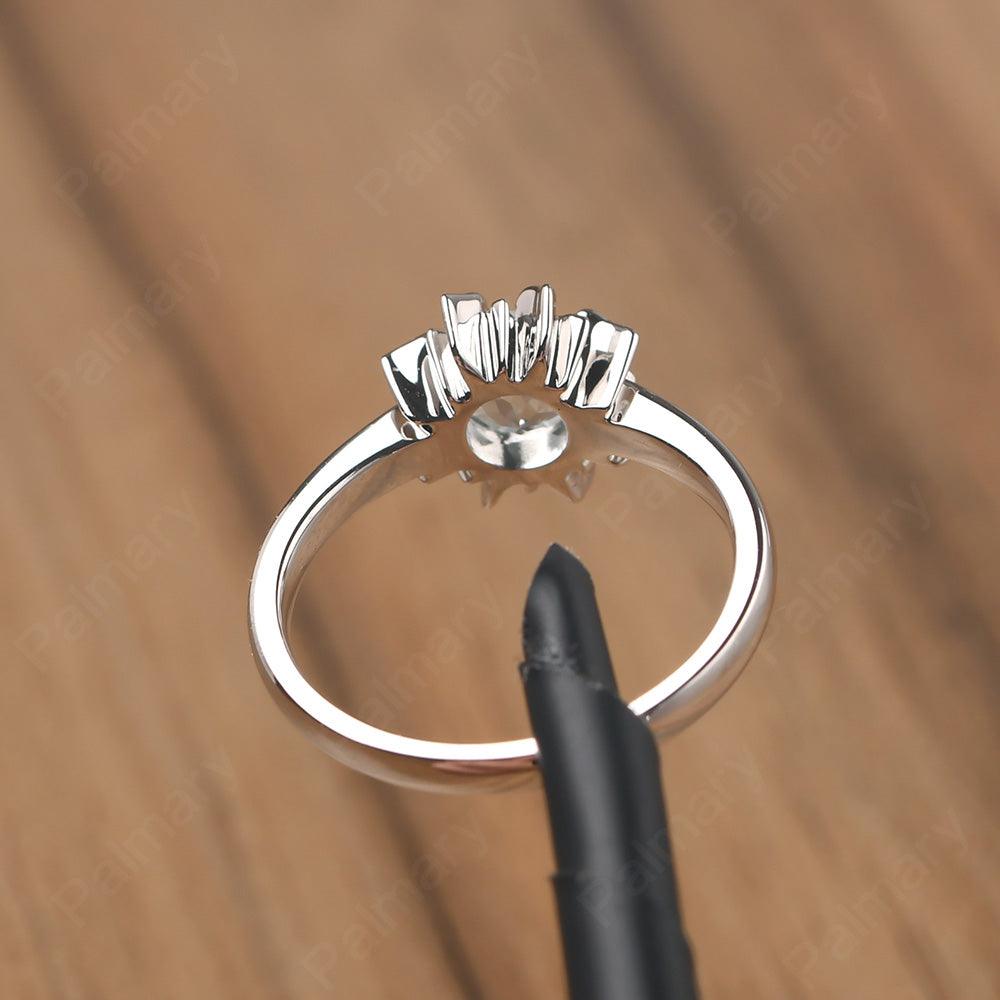 Unique Aquamarine Engagement Ring - Palmary