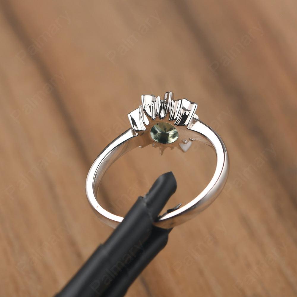 Unique Green Sapphire Engagement Ring - Palmary