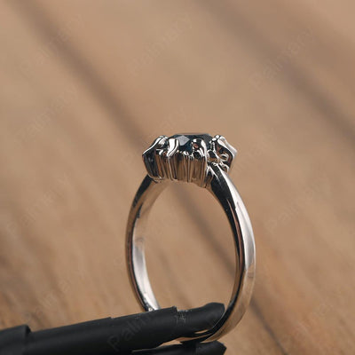 Unique London Blue Topaz Engagement Ring - Palmary