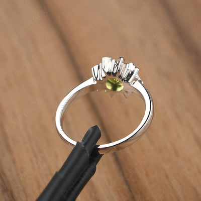 Unique Peridot Engagement Ring - Palmary