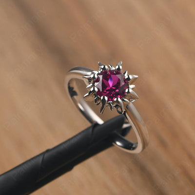 Unique Ruby Engagement Ring - Palmary