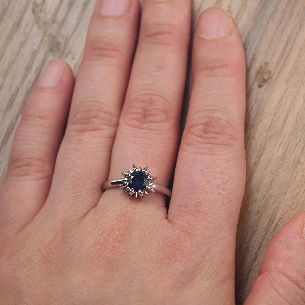 Unique Sapphire Engagement Ring - Palmary