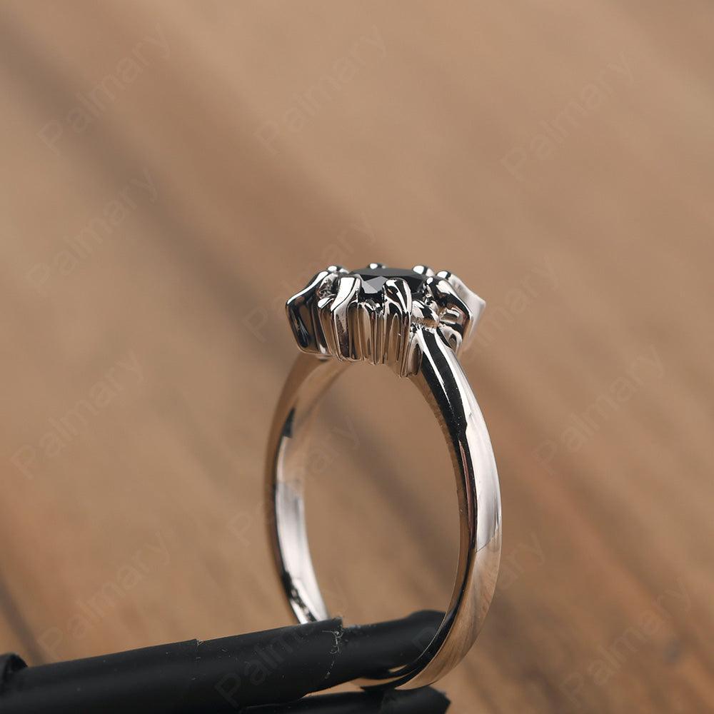 Unique Smoky Quartz  Engagement Ring - Palmary