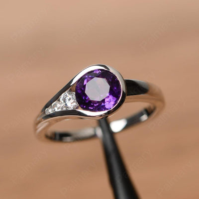 Brilliant Cut Vintage Amethyst Rings - Palmary