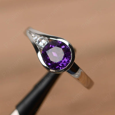 Brilliant Cut Vintage Amethyst Rings - Palmary