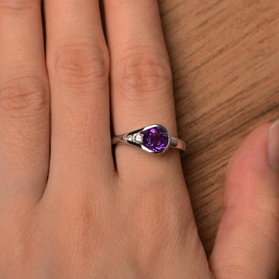 Brilliant Cut Vintage Amethyst Rings - Palmary