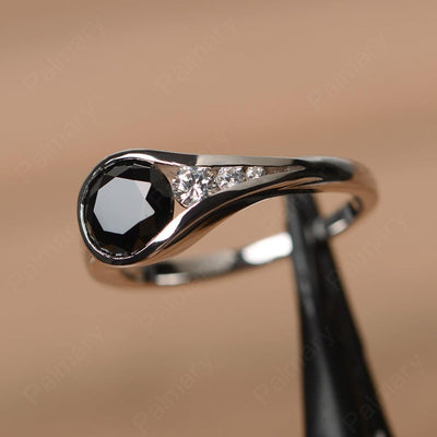 Brilliant Cut Vintage Black Spinel Rings - Palmary