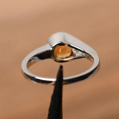 Brilliant Cut Vintage Citrine Rings - Palmary