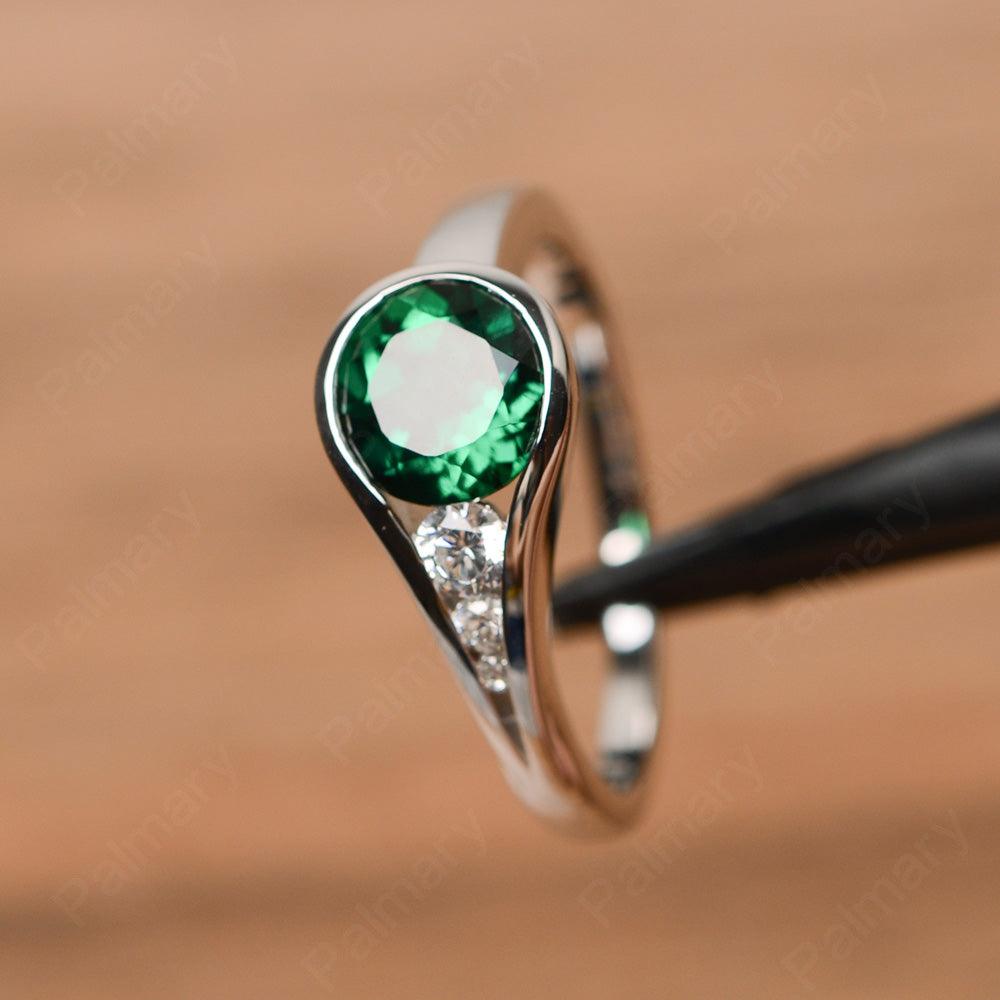 Brilliant Cut Vintage Emerald Rings - Palmary