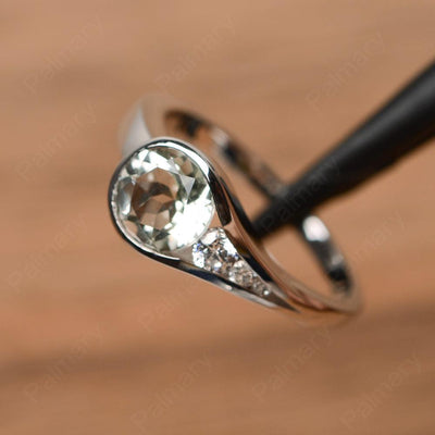 Brilliant Cut Vintage Green Amethyst Rings - Palmary
