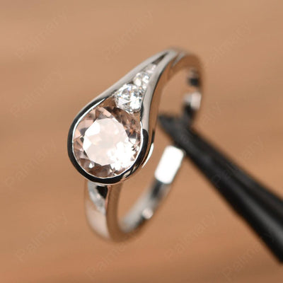 Brilliant Cut Vintage Morganite Rings - Palmary