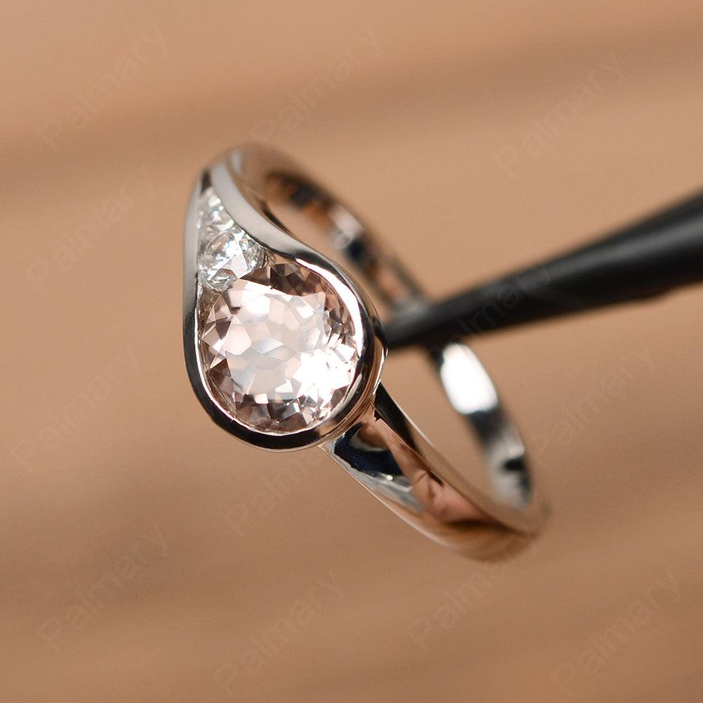 Brilliant Cut Vintage Morganite Rings - Palmary