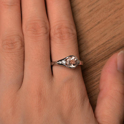 Brilliant Cut Vintage Morganite Rings - Palmary