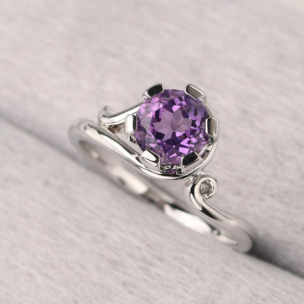 Vintage Amethyst Engagement Ring - Palmary