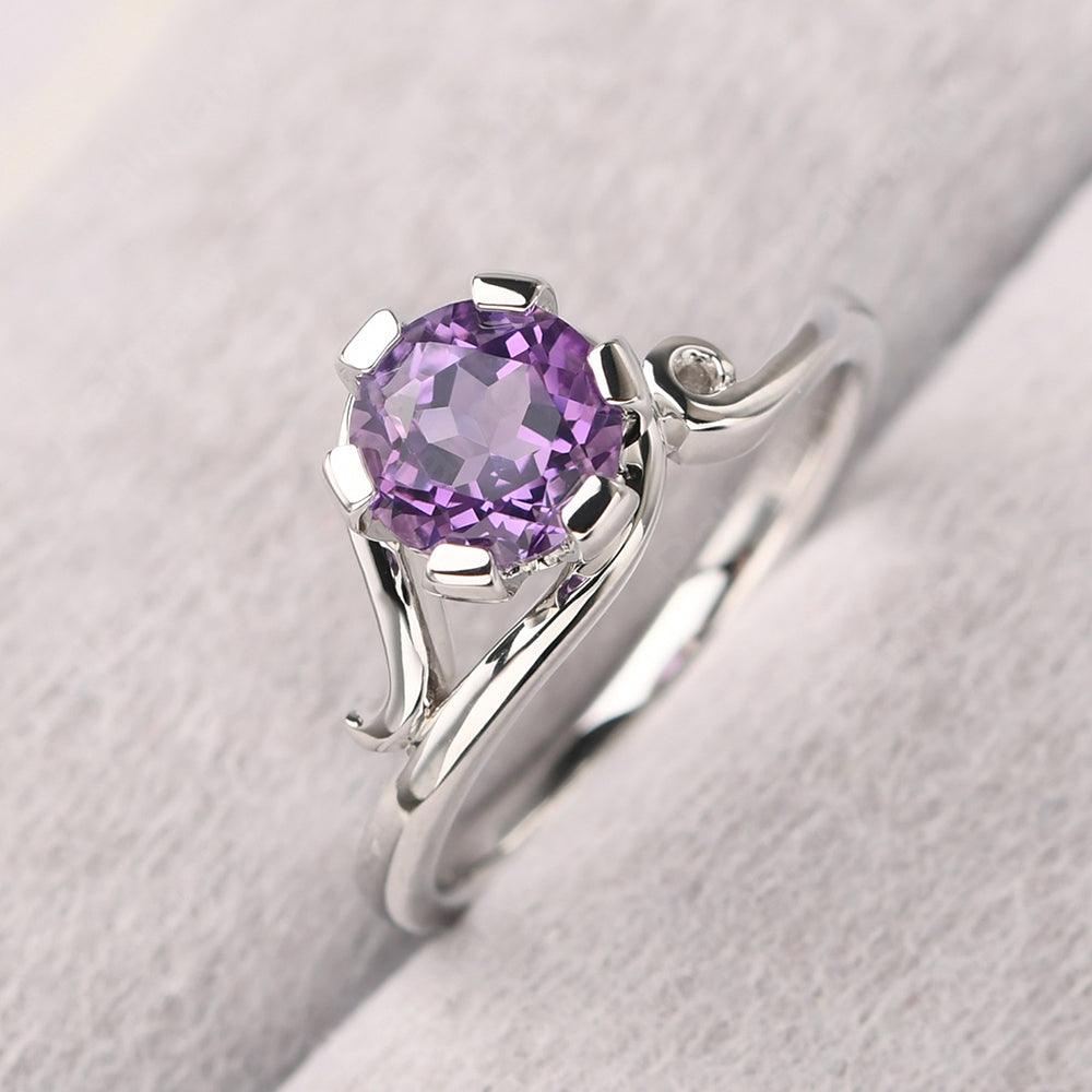 Vintage Amethyst Engagement Ring - Palmary